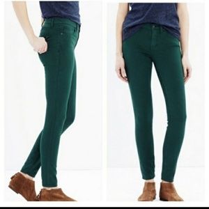 Madewell Skinny Skinny Jeans Forest Green